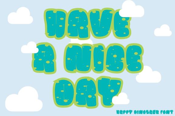Happy Dinosaur - Free Font
