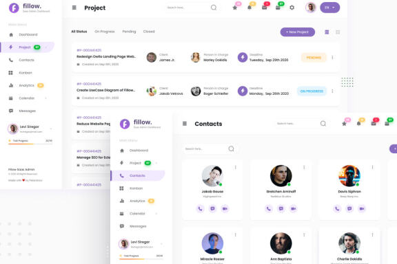 Fillow - Saas Admin Dashboard UI