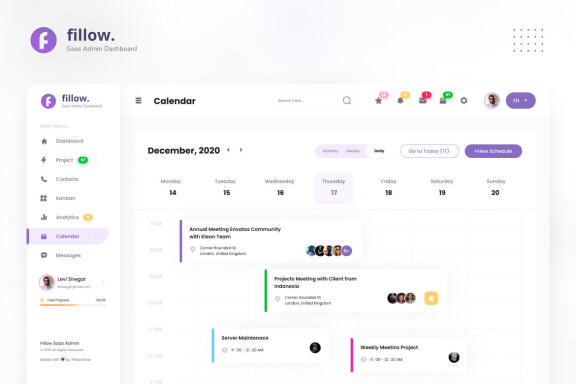 Fillow - Saas Admin Dashboard UI