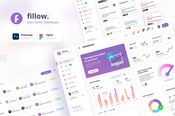 Fillow - Saas Admin Dashboard UI