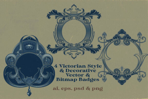 4 Decorative - Free Frames or Badges