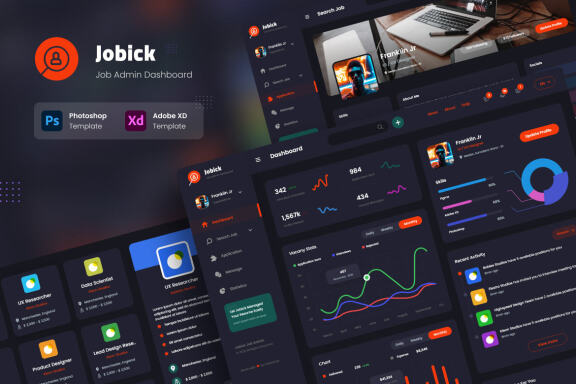 Jobick - Job Portal Admin Dashboard