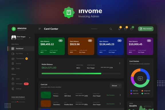 Invome - Invoicing Admin Dashboard