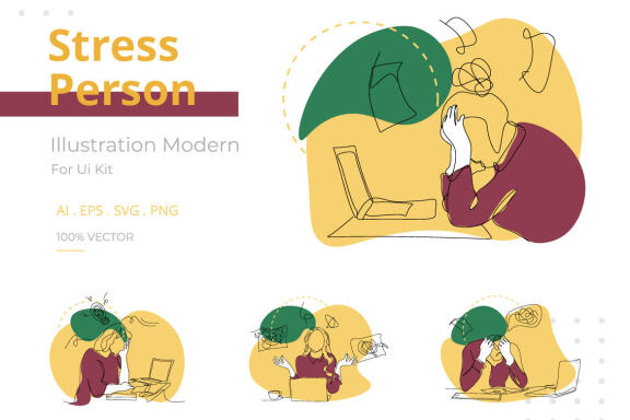 Stress Person Illustration 2