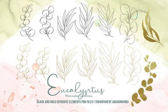 Eucalyptus Watercolor Collection