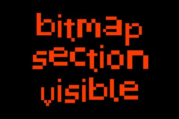 Pixelated Display Font