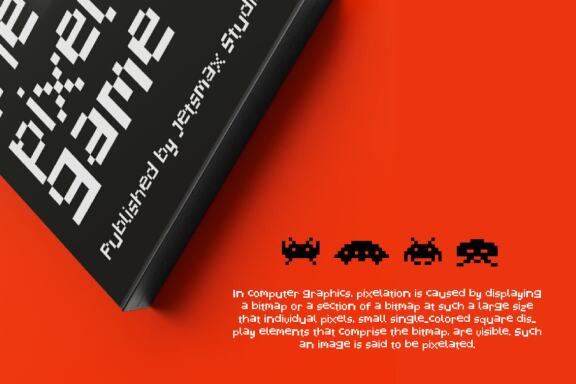 Pixelated Display Font