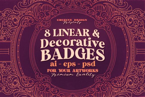 8 Decorative & Linear Badges