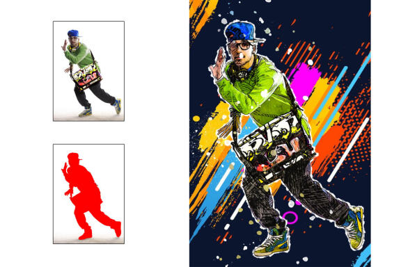Free Color Vector Photoshop Action