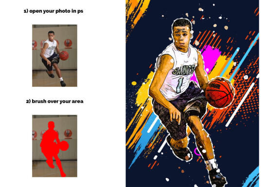 Free Color Vector Photoshop Action