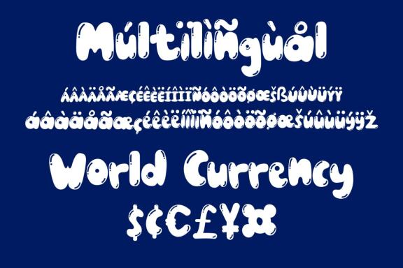 Just Bubble - Display Font