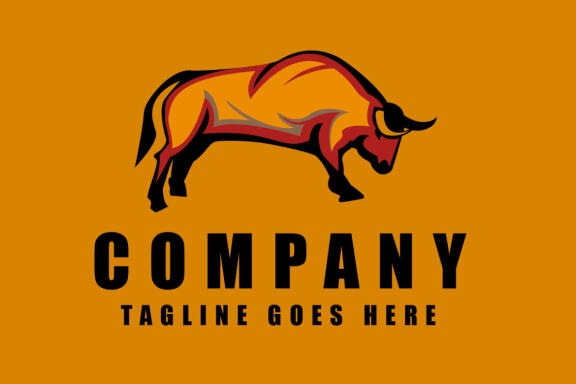 orange bull | Logo Template by LogoDesign.net