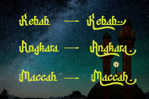 Nur Hidayah Arabic Font