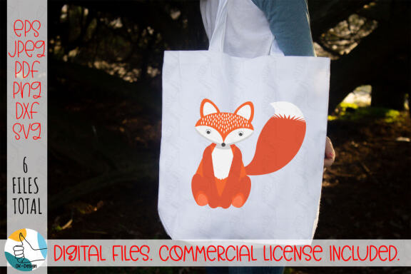 Fox SVG, Cartoon Cute Fox SVG. Layered fox SVG cut file.
