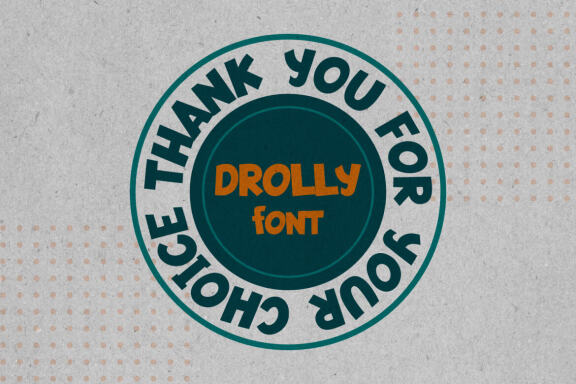 Drolly comics book funny font