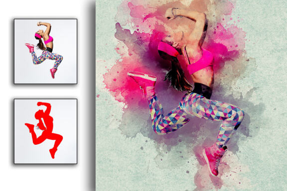 Artistic Watercolor Photoshop Action