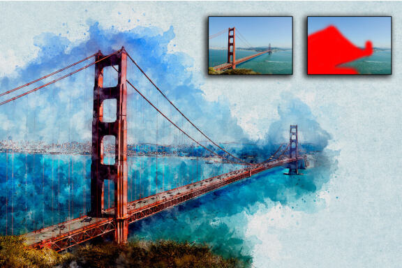 Artistic Watercolor Photoshop Action