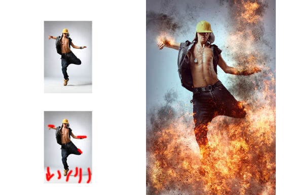 Fire Photoshop Action