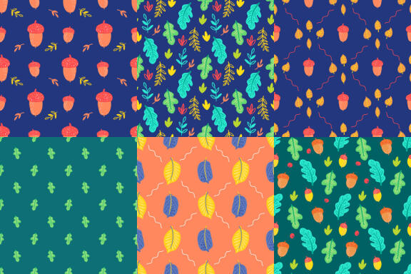 Fall Leaves Digital Paper