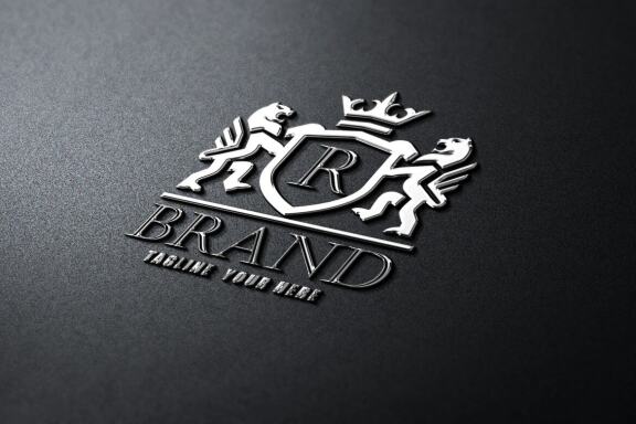 Lion Heraldic Logo