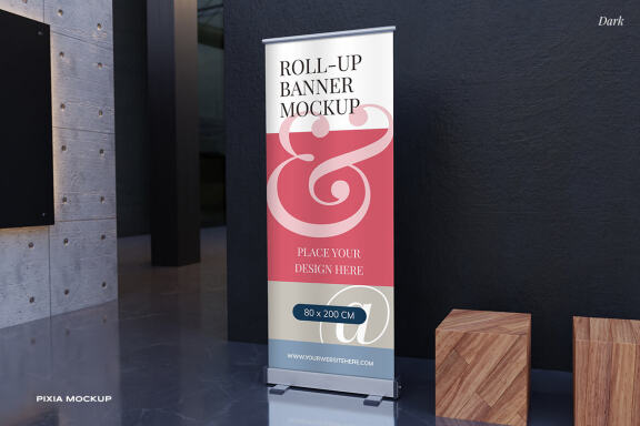Roll Up Banner Mockup