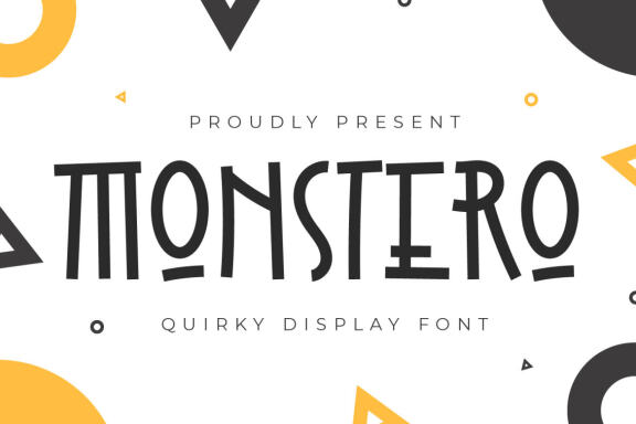 Monstero - Quirky Display Font