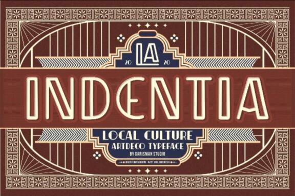 Indentia – Art Deco Typeface