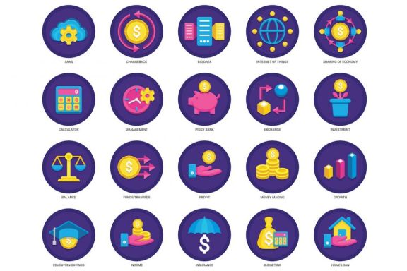 91 Fintech Icons | Orchid