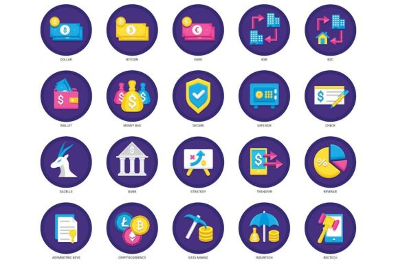 91 Fintech Icons | Orchid