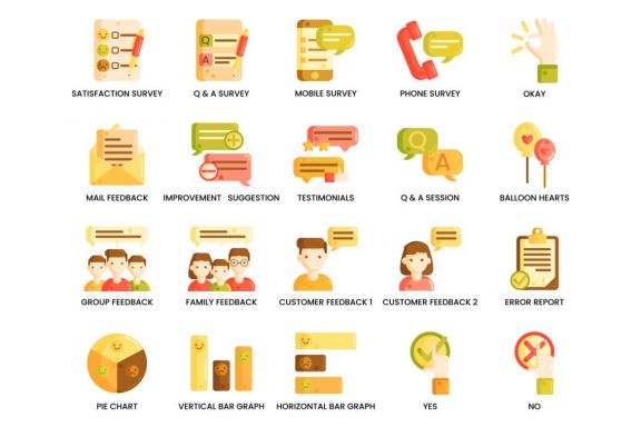 60 Survey & Feedback Icons | Caramel