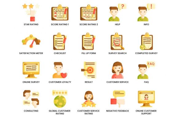60 Survey & Feedback Icons | Caramel