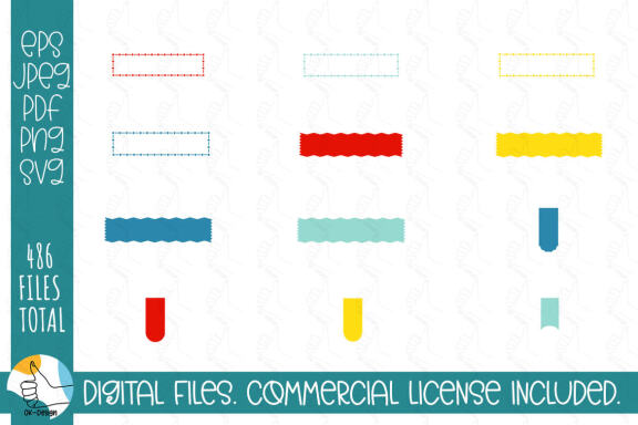 121 ribbons SVG bundle. Ribbons and labels clipart SVG cut files.