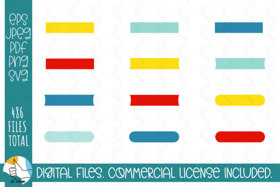 121 ribbons SVG bundle. Ribbons and labels clipart SVG cut files.