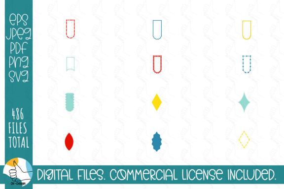 121 ribbons SVG bundle. Ribbons and labels clipart SVG cut files.