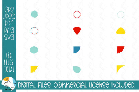 121 ribbons SVG bundle. Ribbons and labels clipart SVG cut files.