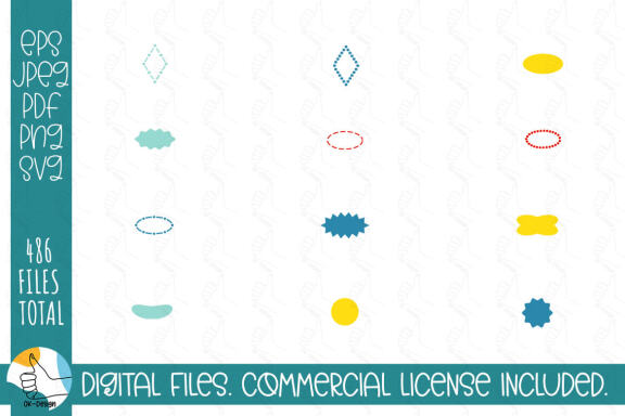 121 ribbons SVG bundle. Ribbons and labels clipart SVG cut files.