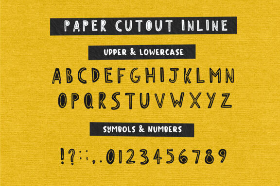 Paper Cutout Font Duo