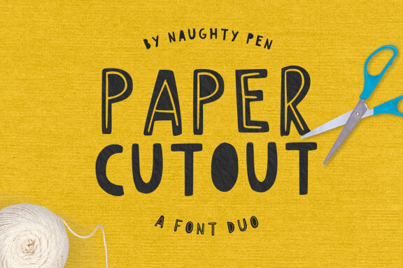Paper Cutout Font Duo