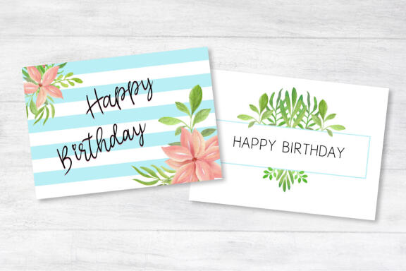 Watercolor Tropical clipart, cards and seamless patterns set