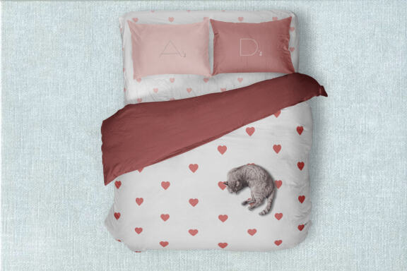 Valentines Day set of patterns. Valentines day pink postcard