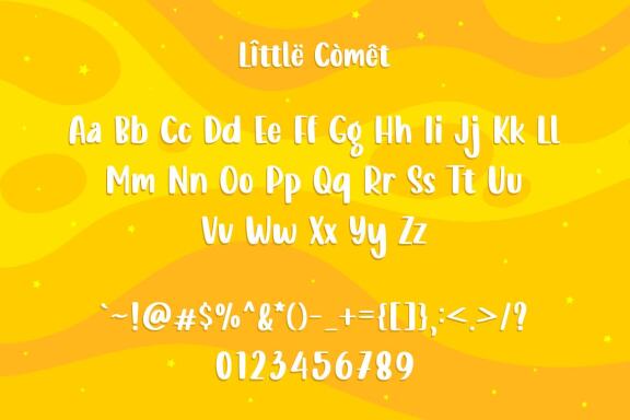 Little Comet - Bubbly Handdrawn Typeface 