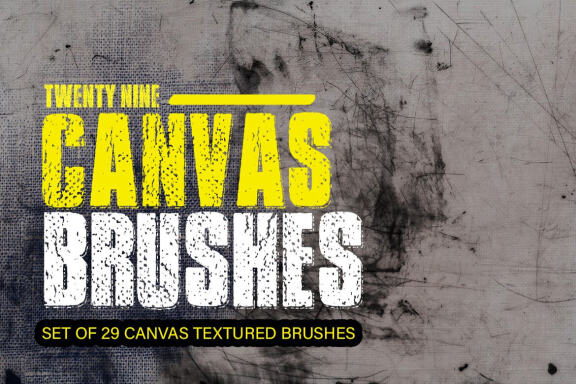 29 Realistic Canvas Brushes for Photoshop