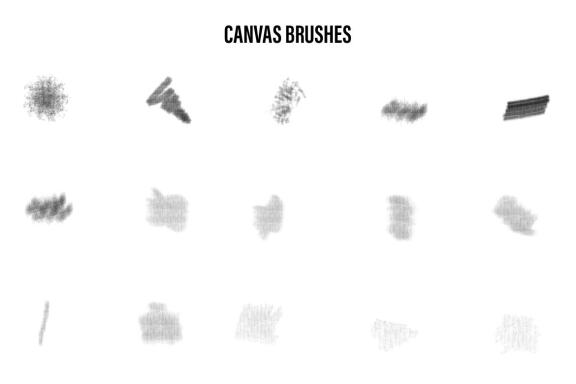 29 Realistic Canvas Brushes for Photoshop