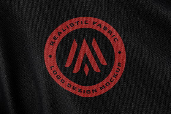 Cloth Fabric Logo Mockup