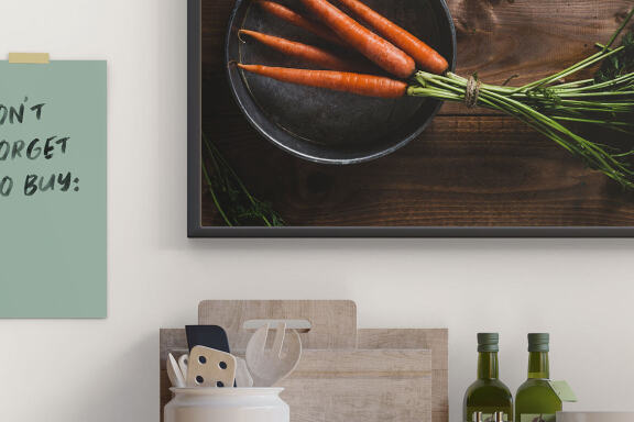 Kitchen Scene & Frame - Free Mockup