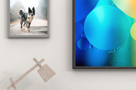 Desk Scene & Frame - Free Mockup