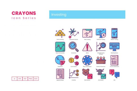 55 Investing Icons | Crayon
