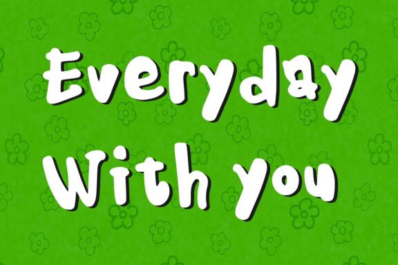 Kids Note - A Cute Display Font