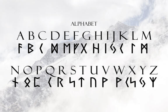 Norse Elder Futhark Typeface