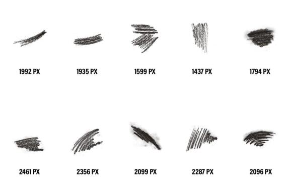 40 Charcoal Photoshop Brushes